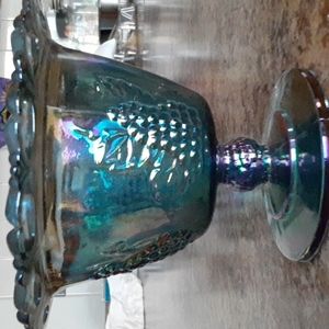 Vintage Indiana glass,carnival blue